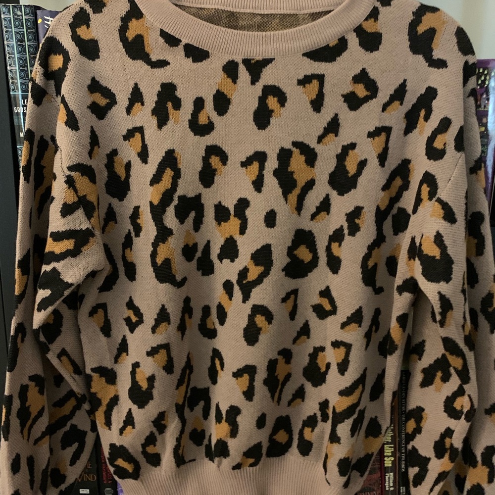 Leopard print sweater